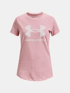 Under Armour LIVE SPORTSTYLE GRAPHIC SS Mädchen T-Shirt, rosa, größe L