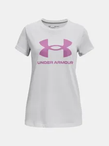 Under Armour LIVE SPORTSTYLE GRAPHIC SS Mädchen T-Shirt, grau, größe XL