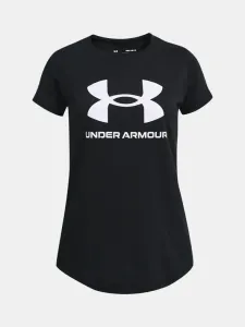 Under Armour Live Sportstyle Graphic SS Kinder  T‑Shirt Schwarz