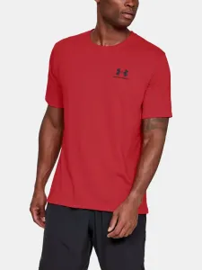 Under Armour Sportstyle Left Chest SS T-Shirt Rot #149284