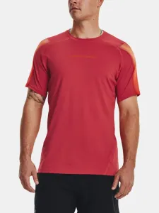 Under Armour UA HG Armour Nov Fitted SS T-Shirt Rot