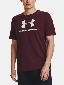 Under Armour UA M Sportstyle Logo SS T-Shirt Rot