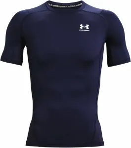 Under Armour Men's HeatGear Armour Short Sleeve Midnight Navy/White XL Fitness T-Shirt