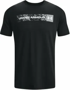 Under Armour Men's UA Camo Chest Stripe Short Sleeve Black/White 2XL Fitness T-Shirt