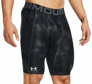Under Armour Men's UA HG Armour Printed Long Shorts Black/White M Fitness Hose