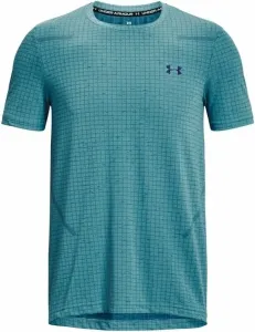 Under Armour Men's UA Seamless Grid Short Sleeve Glacier Blue/Sonar Blue L Fitness T-Shirt