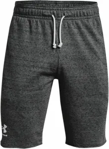 Under Armour Men's UA Rival Terry Shorts Pitch Gray Full Heather/Onyx White S Fitness Hose