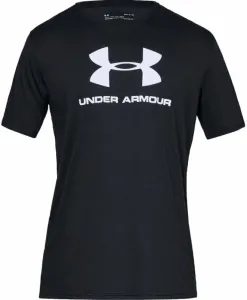 Under Armour Men's UA Sportstyle Logo Short Sleeve Black/White L Fitness T-Shirt
