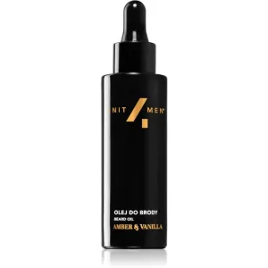 Unit4Men Beard Oil Amber & Vanilla Bartöl mit Parfümierung 30 ml