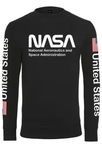 NASA US Crewnec Herren-Sweatshirt, schwarz #1009865