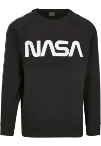 NASA Wormlogo Rocket Herrensweatshirt, schwarz