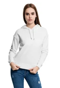 Urban Classics Damensweatshirt mit Kapuze, weiß #1010305