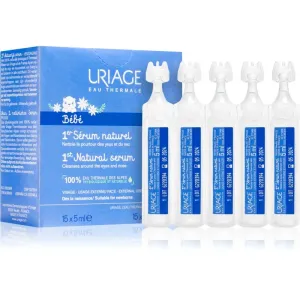 Uriage Bébé 1st Natural Serum Serum zum Beruhigen der Augen und Nasenschleimhäute 15x5 ml