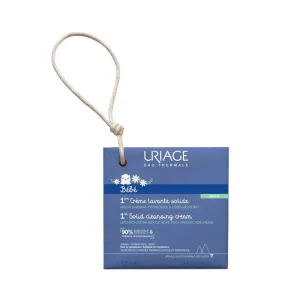 Uriage Bébé 1st Solid Cleansing Cream cremige Seife für sanfte und weiche Haut für Kinder ab der Geburt 100 g