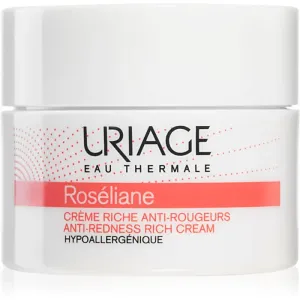 Uriage Roséliane Anti-Redness Rich Cream nährende Tagescreme für empfindliche Haut mit der Neigung zum Erröten 50 ml