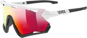 UVEX Sportstyle 228 White/Black/Red Mirrored Fahrradbrille