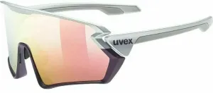 UVEX Sportstyle 231 Silver Plum Mat/Mirror Red Fahrradbrille