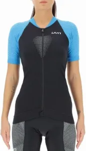 UYN Granfondo OW Biking Lady Shirt Short Sleeve Blackboard/Danube Blue M