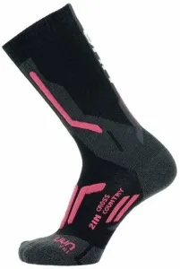 UYN Lady Ski Cross Country 2In Socks Black/Pink 37-38 Ski Socken