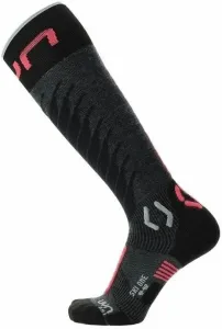UYN Lady Ski One Merino Socks Anthracite/Pink 35-36 Ski Socken