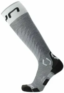 UYN Lady Ski One Merino Socks Grey Melange/White 35-36 Ski Socken
