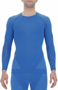 UYN Evolutyon Man Underwear Shirt Long Sleeves Lapis Blue/Blue/Orange Shiny S/M Thermischeunterwäsche