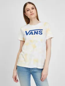 Vans Logo Wash Crew T-Shirt Weiß