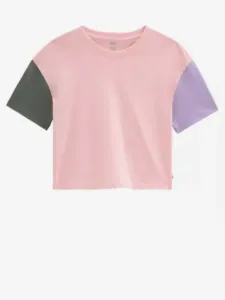Vans Relaxed Boxy Colorblock T-Shirt Rosa #257865