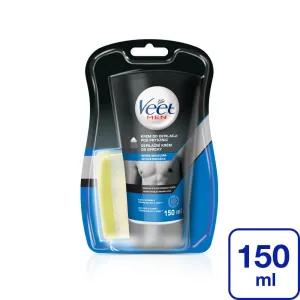 Veet MEN Enthaarungscreme für unter die Dusche für empfindliche Oberhaut für Herren 150 ml