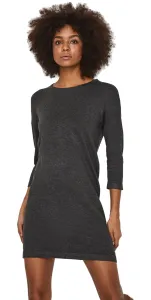 Vero Moda Damen Kleid VMGLORY Relaxed Fit 10137034 Dark Grey Melange XL
