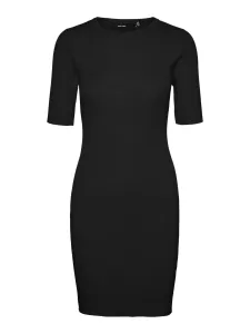 Vero Moda Damen Kleid VMGOLD Tight Fit 10267478 Black S