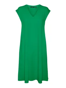 Vero Moda Damen Kleid VMMARIJUNE Relaxed Fit 10281918 Bright Green S