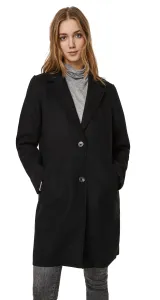 Vero Moda Damen Mantel VMPAULA Regular Fit 10248801 Black Solid M
