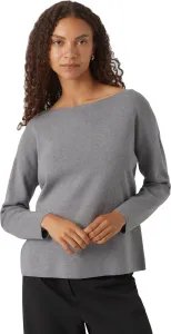 Vero Moda Damen Pullover VMNANCY 10291712 Medium Grey Melange M