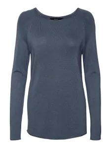 Vero Moda Damen Pullover VMNELLIE Relaxed Fit 10220902 China Blue L