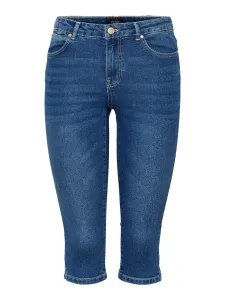 Vero Moda Damen Shorts VMJUDE Slim Fit 10279513 Medium Blue Denim L