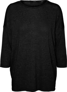 Vero Moda Damen T-Shirt VMCARLA Loose Fit 10255704 Black XS