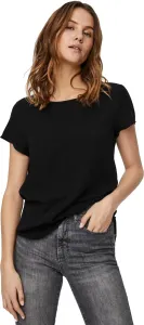 Vero Moda Damen T-Shirt VMBECCA Regular Fit 10248152 Black S