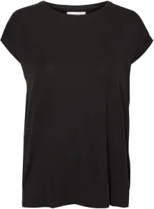 Vero Moda Damen T-Shirt VMAVA Loose Fit 10187159 Black XS