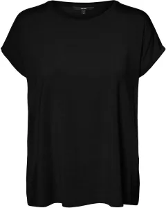 Vero Moda Damen T-Shirt VMAVA Regular Fit 10284468 Black M