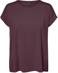 Vero Moda Damen T-Shirt VMAVA Regular Fit 10284468 Winetasting M