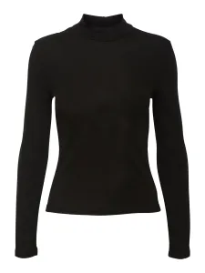 Vero Moda Damen T-Shirt VMCHLOE Tight Fit 10279611 Black L