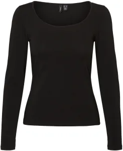 Vero Moda Damen T-Shirt VMMAXI Tight Fit 10228809 Black M