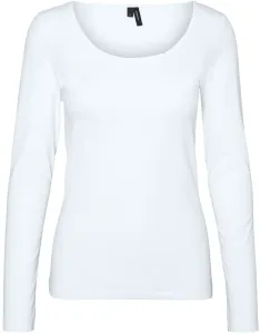 Vero Moda Damen T-Shirt VMMAXI Tight Fit 10228809 Bright White S