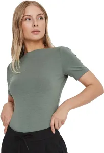 Vero Moda Damen T-Shirt VMPANDA Slim Fit 10231753 Laurel Wreath XL