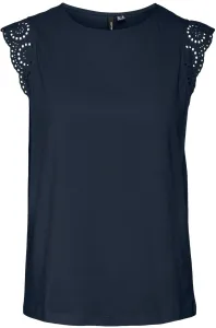 Vero Moda T-Shirt für Damen VMEMILY Regular Fit 10305210 Navy Blazer M