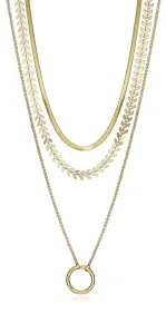Viceroy Dreifache vergoldete Halskette aus Stahl Chic 75309C01012