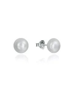 Viceroy Elegante minimalistische Ohrringe mit Perle 5090E000-67 0,5 cm