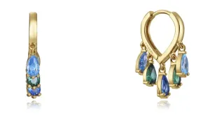 Viceroy Stilvolle vergoldete Ohrringe Kreise Elegant 13082E100-39