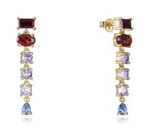 Viceroy Trendige vergoldete Ohrringe mit Zirkonen Elegant 9100E100-39
